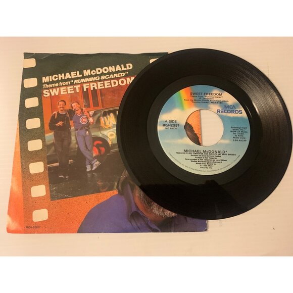 Michael McDonald "Sweet Freedom" 7" Vinyl Single 1986 MCA Records Theme From "Ru - Picture 1 of 7